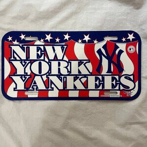 Vintage New York Yankees MLB Wincraft Sports License Plate 1997 Made in USA Deco
